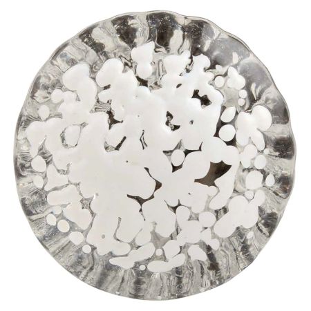 Clear Etched Oval Shape Glass Wine Stopper